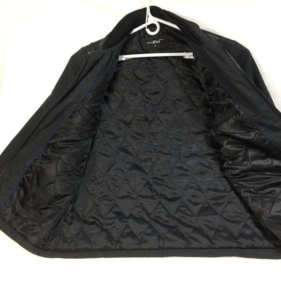 Black Rivet Mens Wool Blend Charcoal‎ Gray Pea Coat Jacket Size XXL Full Zip - Picture 8 of 12